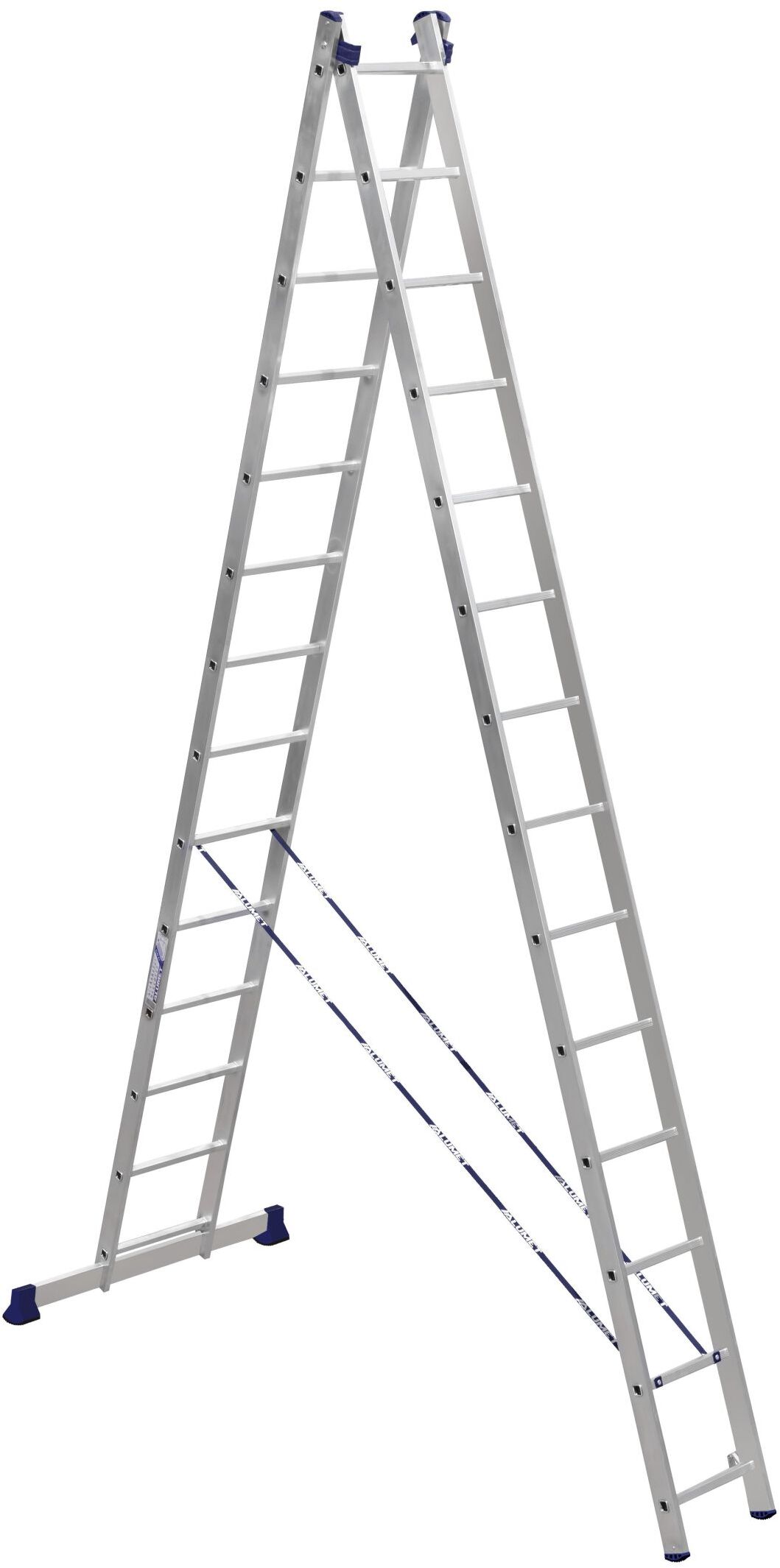 Алюминиевая двухсекционная лестница 2*14