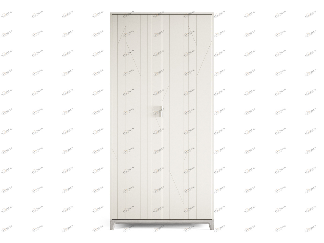 Шкаф распашной двухдверный слоновая кость Case №3 THE IDEA  210427 Белый 