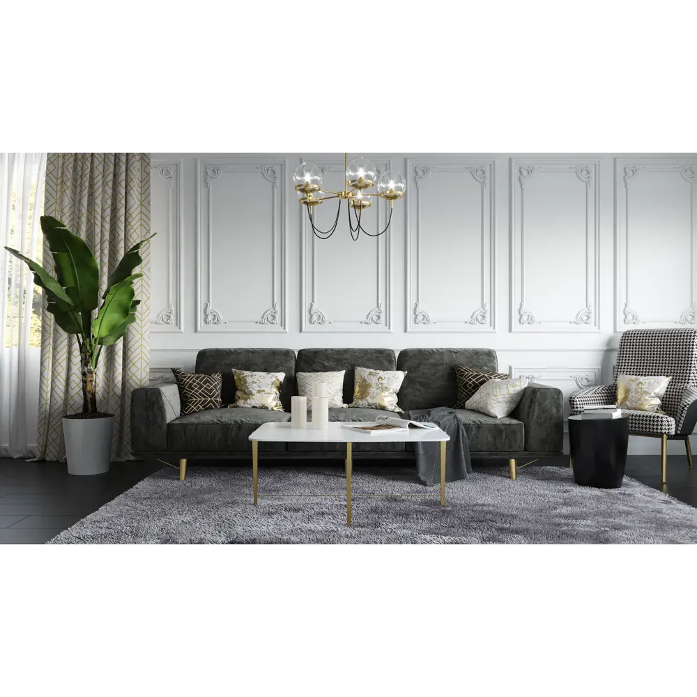 Плинтус потолочный полистирол ударопрочный Decomaster D109 белый 43х60х2000 мм STLM-2015957 - Вид №2