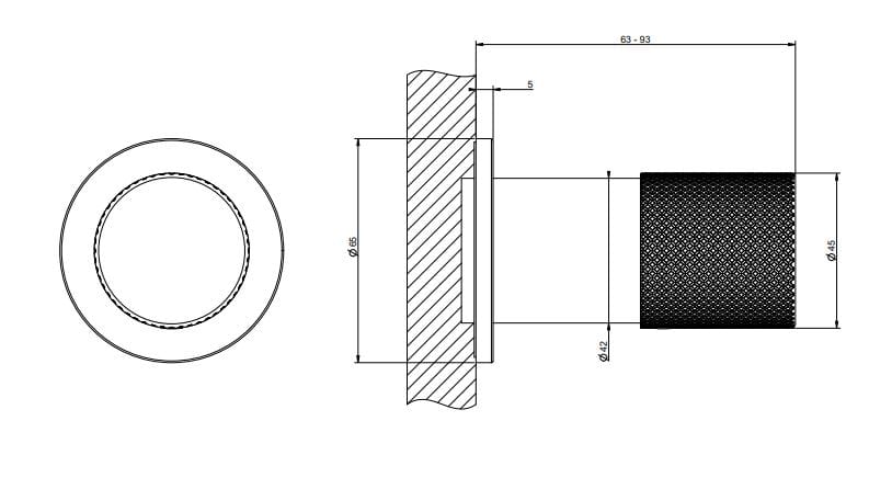 Настенный смеситель из хромированной латуни Gessi Habito ARCH-00147921 - Вид №1