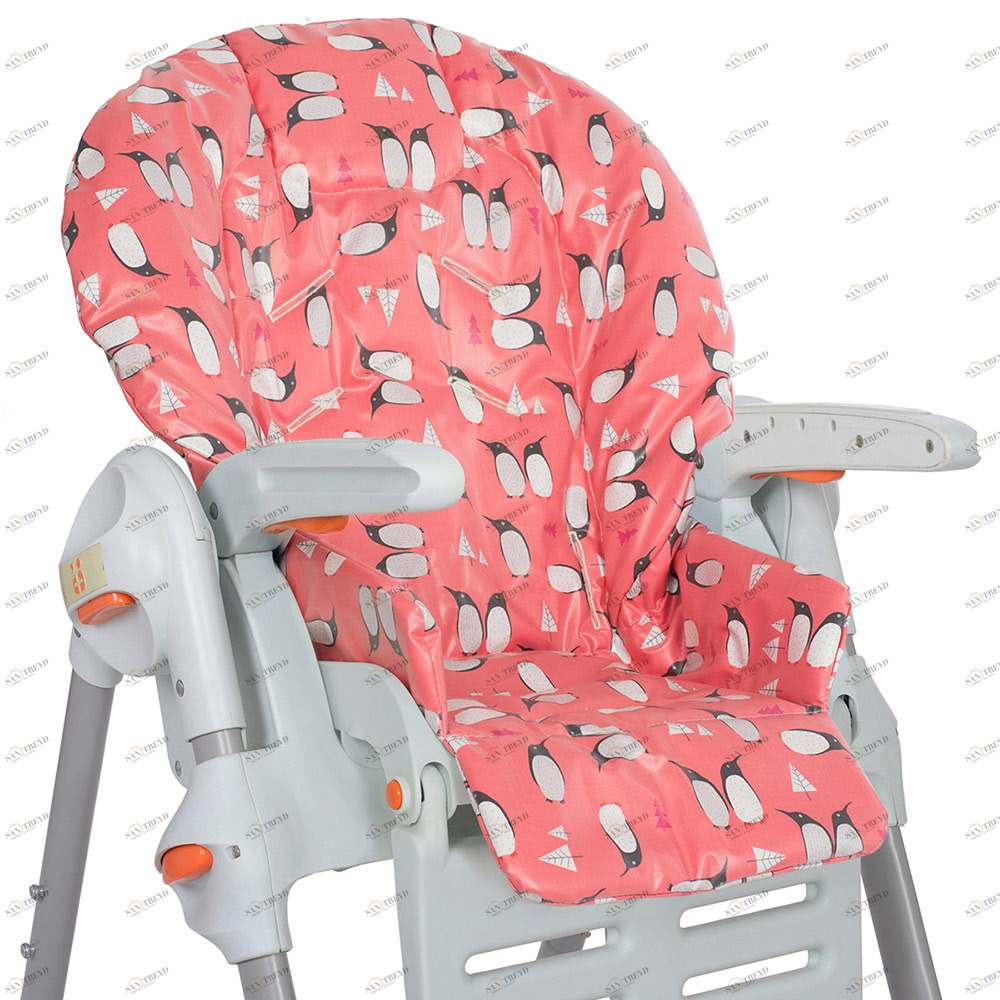 Съемный чехол для стульчика для кормления "Пингвины" (водостойкое покрытие) VAMVIGVAM  281612 Красный Santreyd 