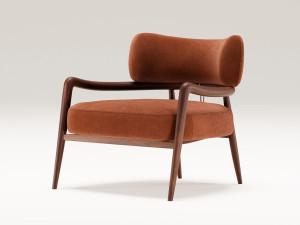 Кожаное кресло с подлокотниками