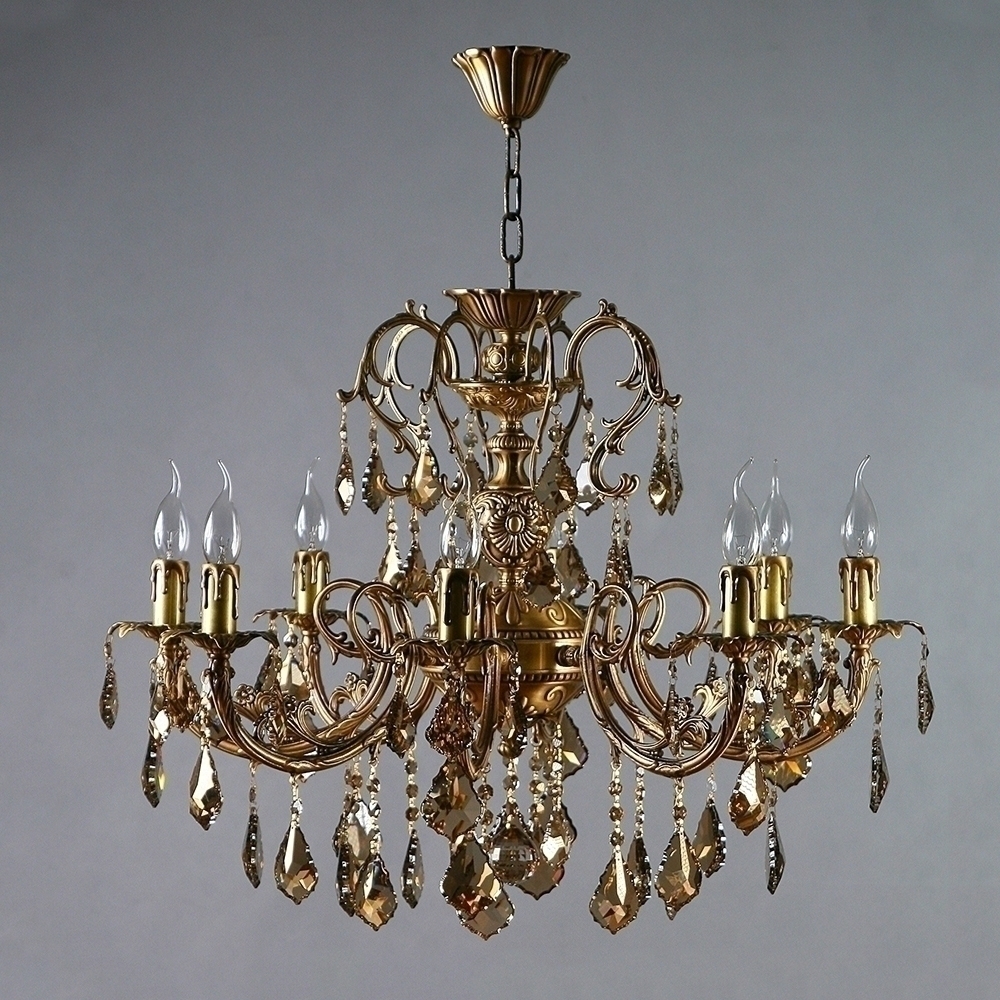 096771 Люстра Ambiente 8L 8888/8 AB Honey Leaf Mantra Alicante