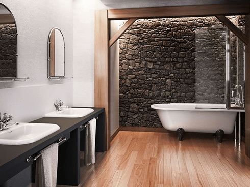 Ванна акриловая Hampton правосторонняя с ножками L2B Hampton Burlington E14, L2B - Вид №1