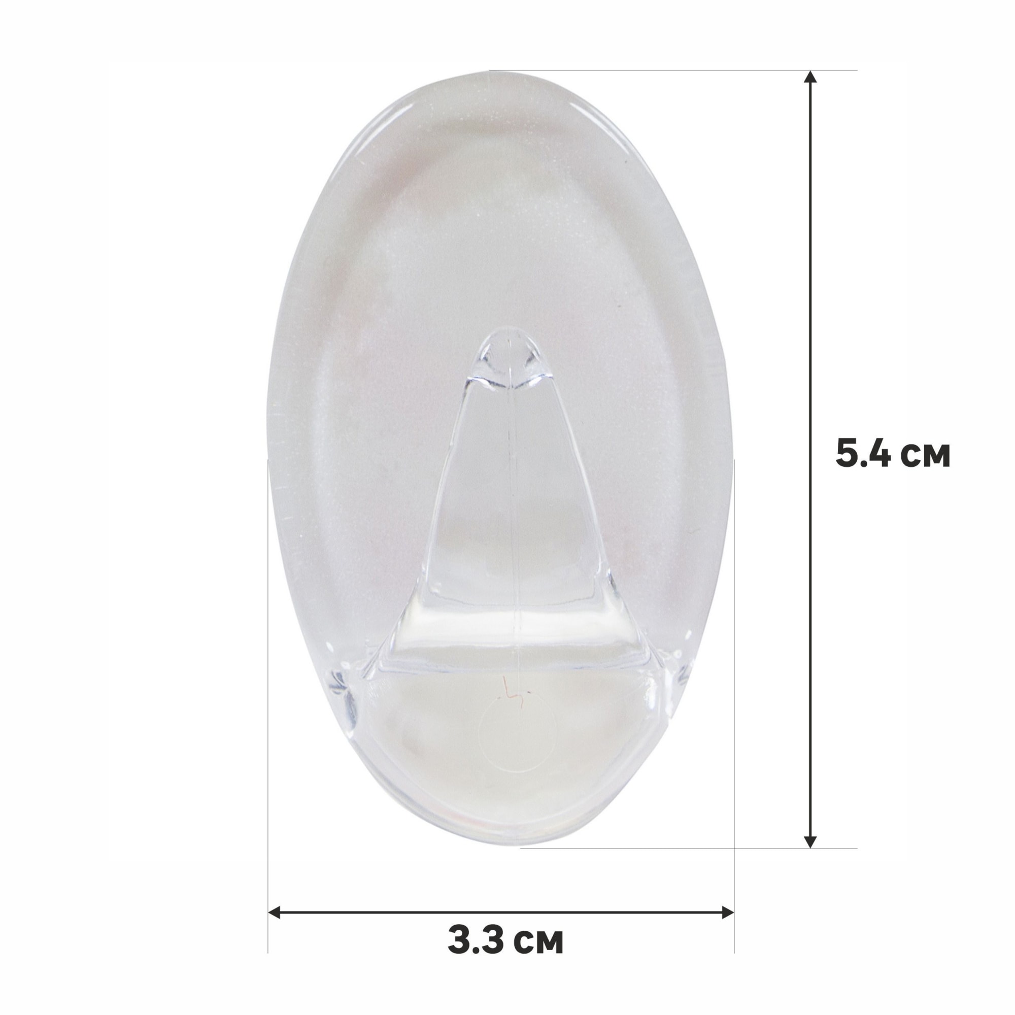 18581042 Набор прозрачных крючков 3.3х5.4 см, 3 шт Santreyd  - Вид №1