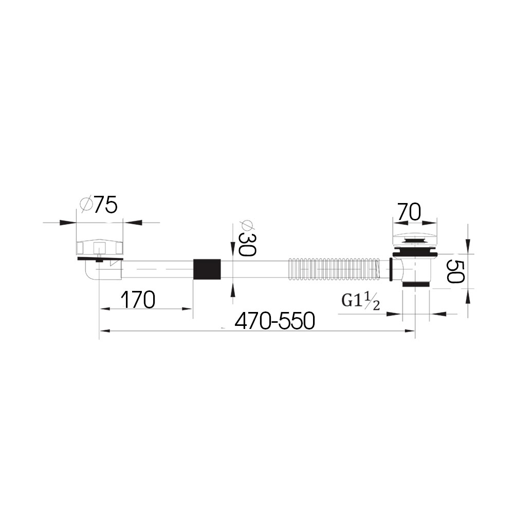 Обвязка для ванны Raiber RTB95-01, автомат RTB95-01 Santreyd  - Вид №5