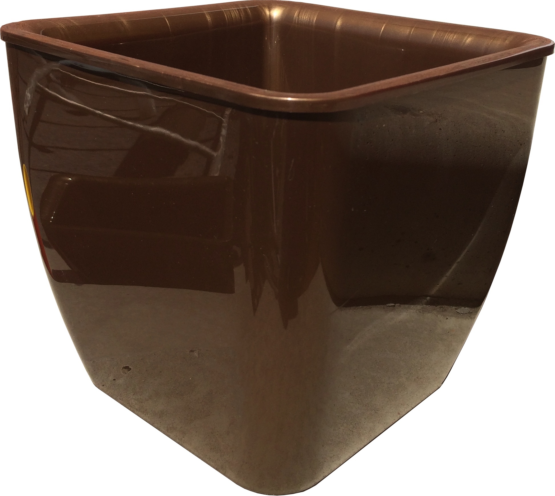 140-10 Горшок д. цветов Square couleurs 8л(4,3л) Бронза кор. Цветочная коллекция 