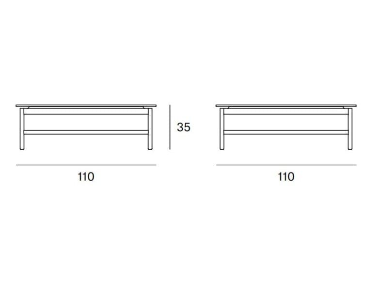 Квадратный мраморный журнальный столик Blasco&Vila Rem ARCH-00147557 - Вид №8