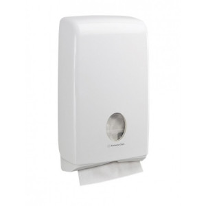 7024 Kimberly Clark Диспенсер для листовых бумажных полотенец белый Kimberly Clark Professional Aquarius Slimfold 7024 матовый