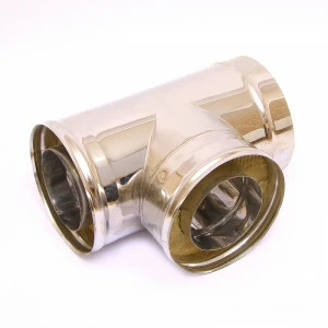 Сэндвич-тройник 90" Ferrum Ф180х280 нержавеющая сталь (430/0,5мм)