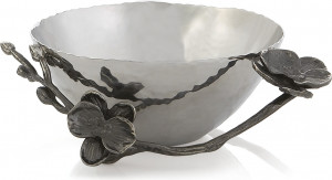 10541991 Michael Aram Чаша для орехов Michael Aram Чёрная орхидея 15см, сталь нержавеющая (серебрист.) Сталь нержавеющая