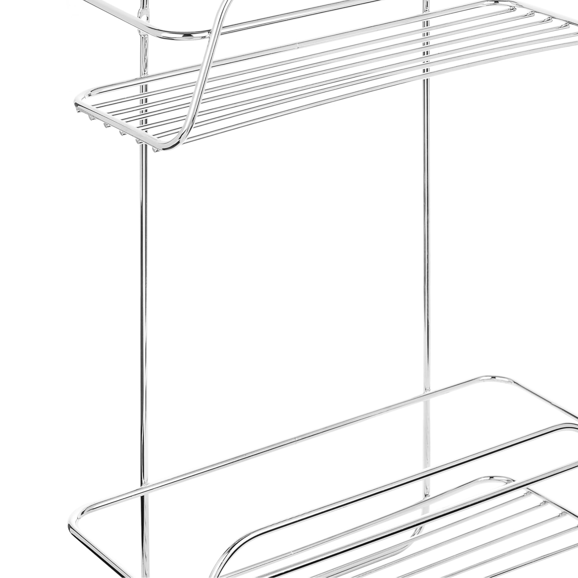 82484980 Полка двухъярусная прямая 28х12х38 см цвет хром Модулус Santreyd  - Вид №2