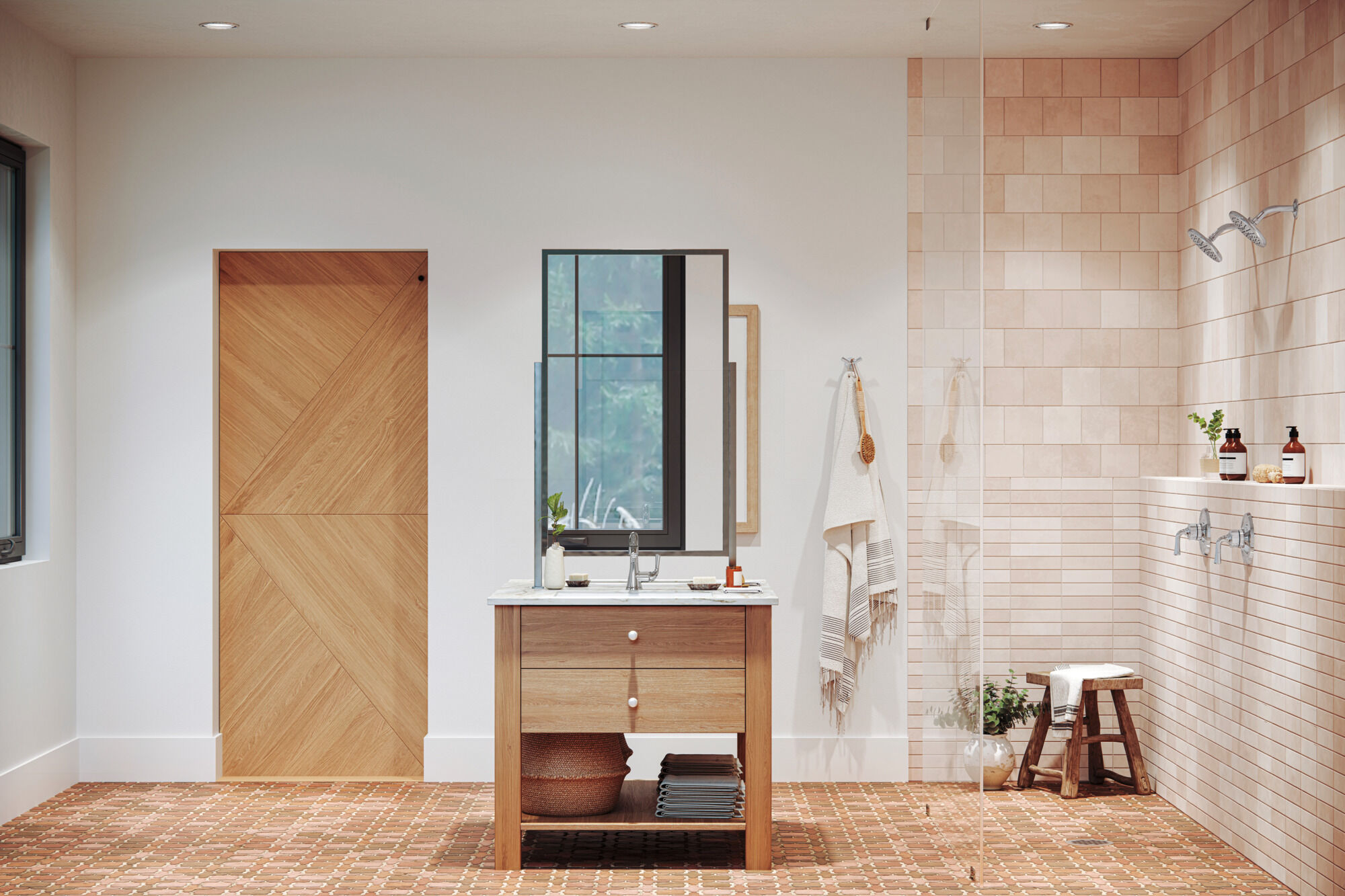 Выдвижной смеситель для ванной с одной ручкой Delta Faucet Kayra 533LF-SSPDMPU - Вид №9