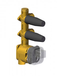 884037 Bellosta Rubinetterie ВСТРОЕННАЯ ЧАСТЬ ТЕРМОСТАТИЧЕСКИЙ СМЕСИТЕЛЬ_x005F
2 ВЫХОДА 3/4 "