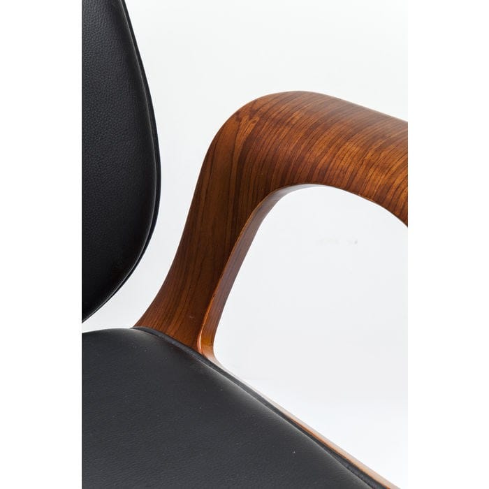 5 спиц подлокотник поворотный операционный офисный стул KARE Design PATRON WALNUT ARCH-00106420 - Вид №11