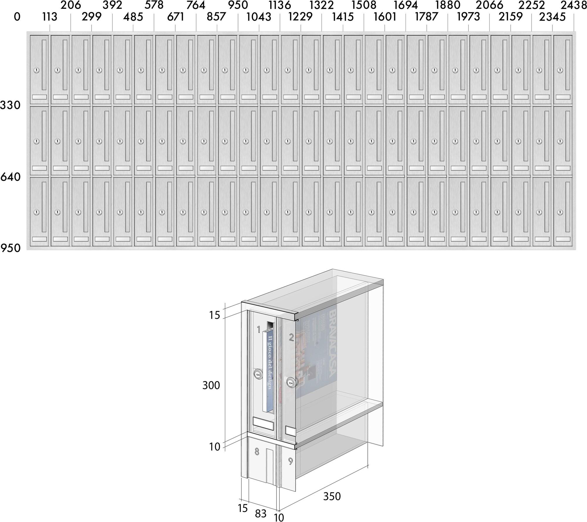 RAVASI Почтовый ящик Esterni sun-id-1454130 - Вид №8