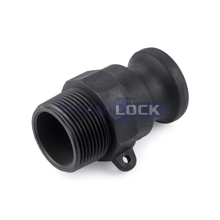 Камлок полипропиленовый тип F ниппель, наружная. резьба BSP 1 1/2", TL150FPP TITAN LOCK  - Вид №3