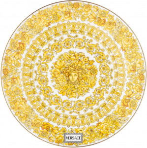 10649007 Rosenthal Versace Тарелка подстановочная Rosenthal Versace Медуза Рапсодия 33см, фарфор Фарфор