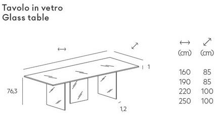 Lago Стеклянный стол Air sun-id-1359588 - Вид №4