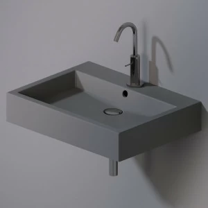 L267116 Подвесная раковина настенная прямоугольная A. e T. Italia Tank серая