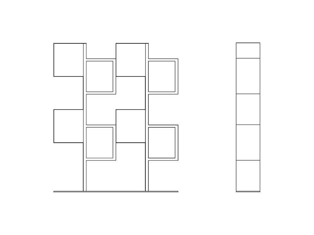 Деревянный книжный шкаф Naturedesign Origin ARCH-00039513 - Вид №5
