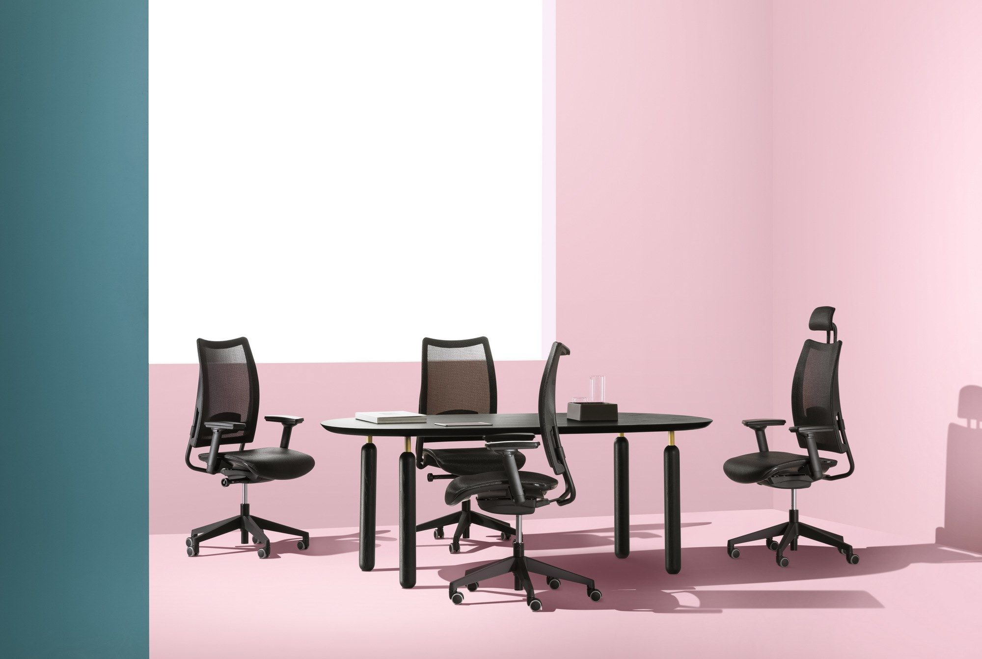 5-спицевое вращающееся сетчатое офисное кресло с колесами Luxy Overtime ARCH-00119979 - Вид №1