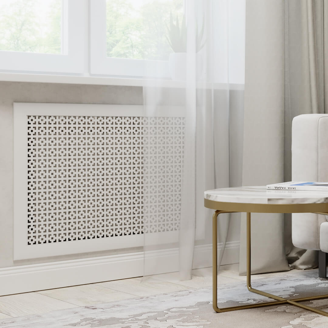 Экран для радиатора 150х60 см Дамаско белый STELLA STSR-1153 Standart - Вид №1