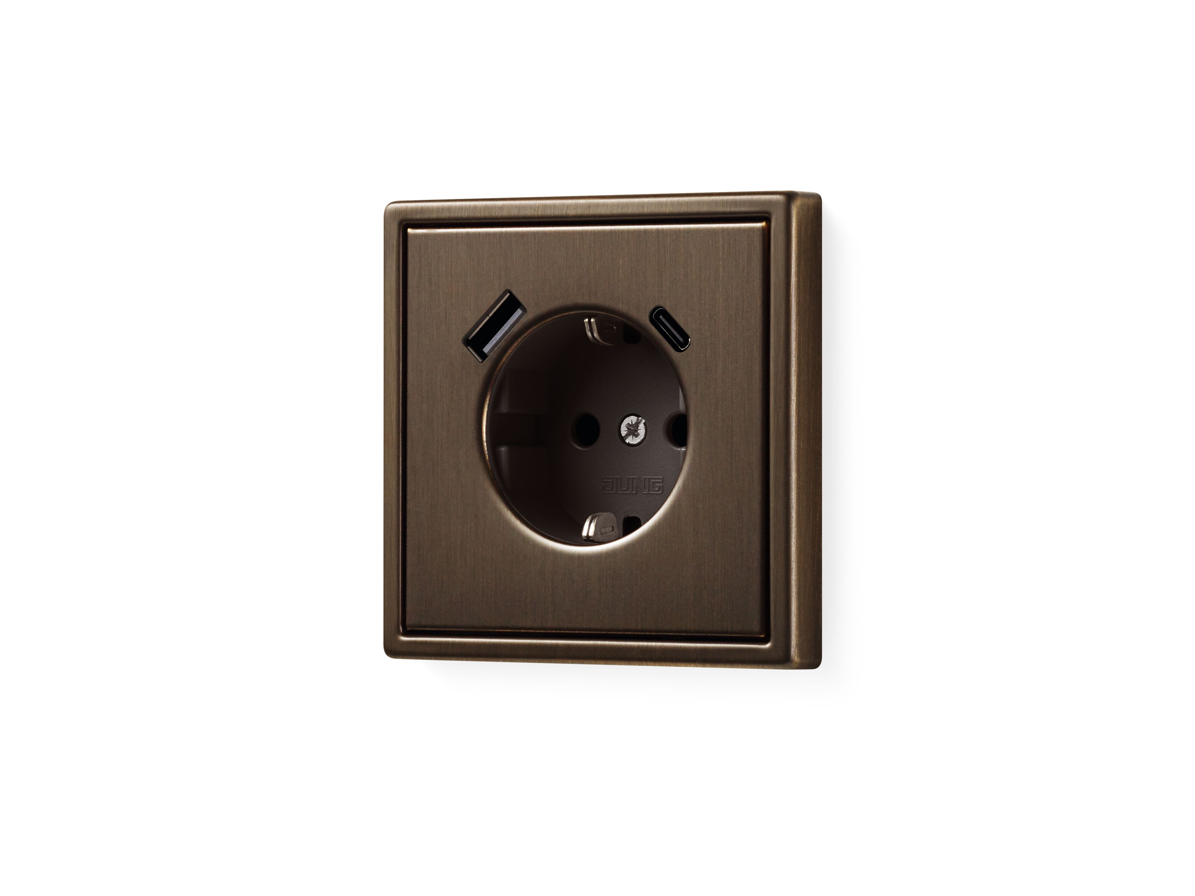 Латунь schuko электрическая розетка с USB JUNG LS 990 ARCH-00138939