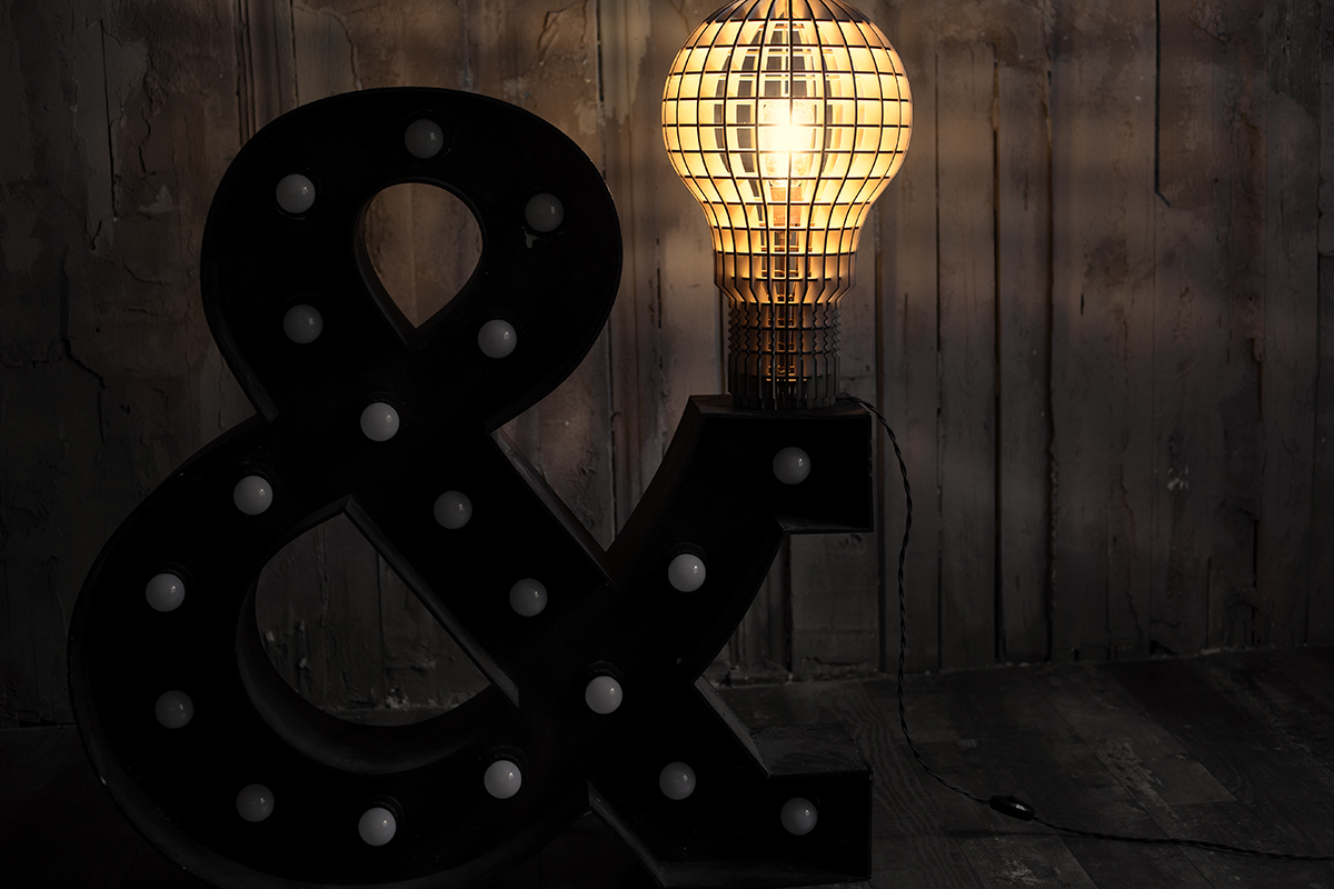 Напольная лампа Лампочка Ильича Светлое дерево S0011 ALBERO НЕОБЫЧНЫЕ 015990 Коричневый  - Вид №2