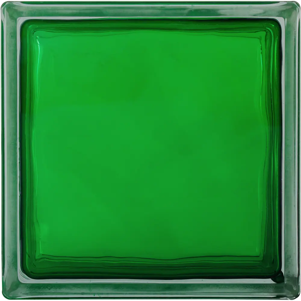 Стеклоблок Богема Волна цвет ярко-изумрудный VITRABLOCK STLM-2124872 - Вид №2