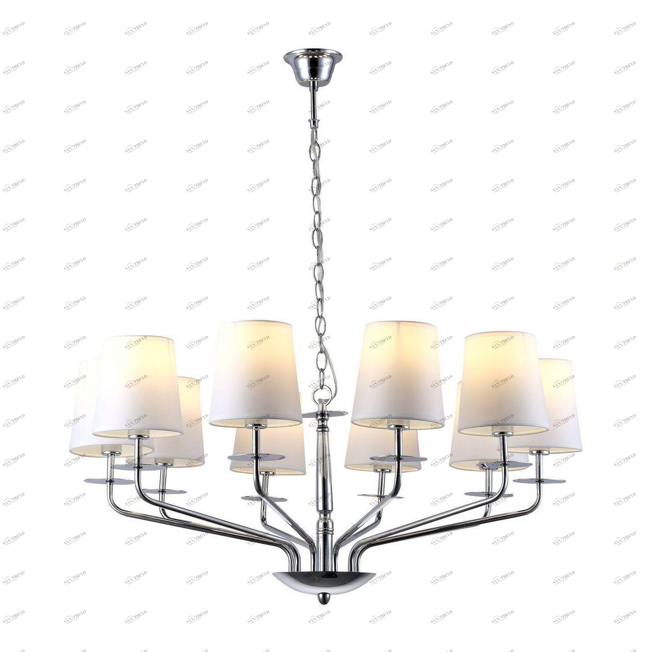 Подвесная люстра Arte Lamp A1048LM-10CC ARTE LAMP ДИЗАЙНЕРСКИЕ 187623 Белый 