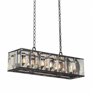 Подвесная люстра Vitaluce V5230-1/7 VITALUCE ДИЗАЙНЕРСКИЕ 328108 Черный;прозрачный;серый