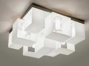 PANZERI Потолочный светильник из дутого стекла Domino