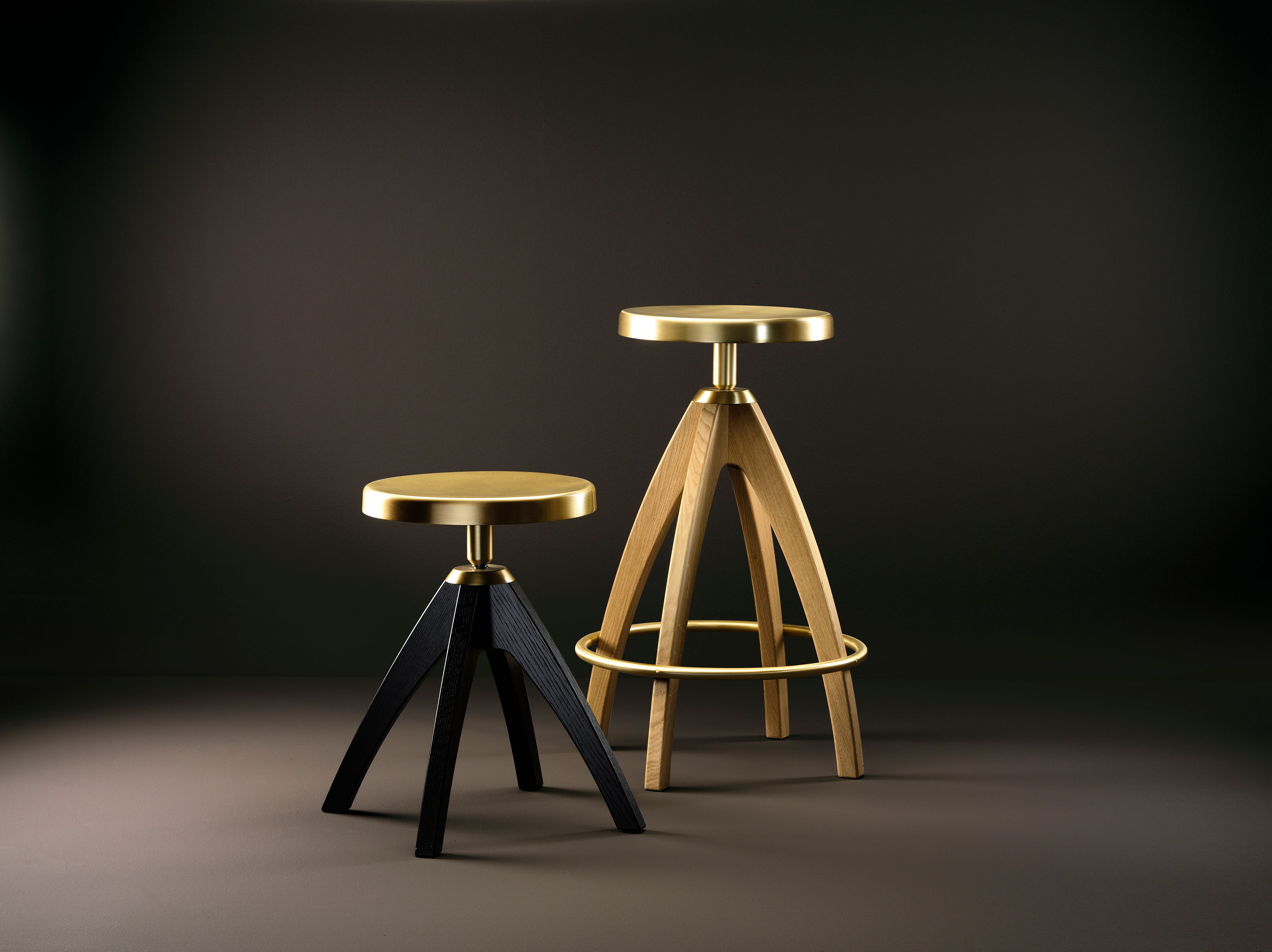 Регулируемая высота латунь высокий стул GHIDINI1961 LEPORELLO SENIOR ARCH-00081743 - Вид №2