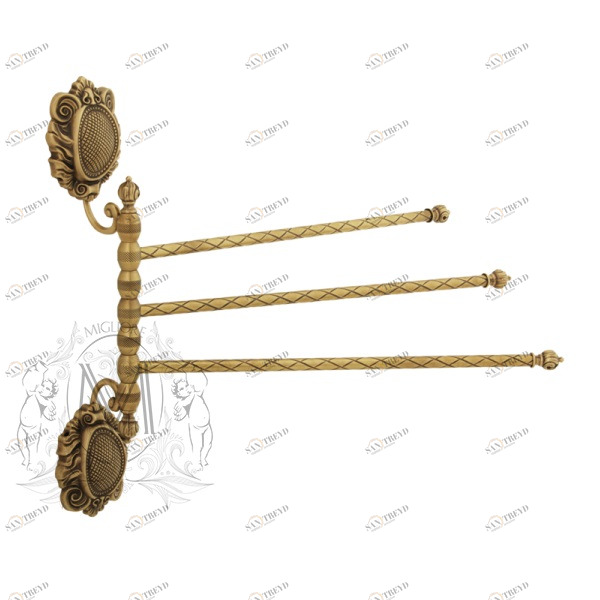 Полотенцедержатель поворотный MIGLIORE Cleopatra ML.CLE-60.754.BR бронза 