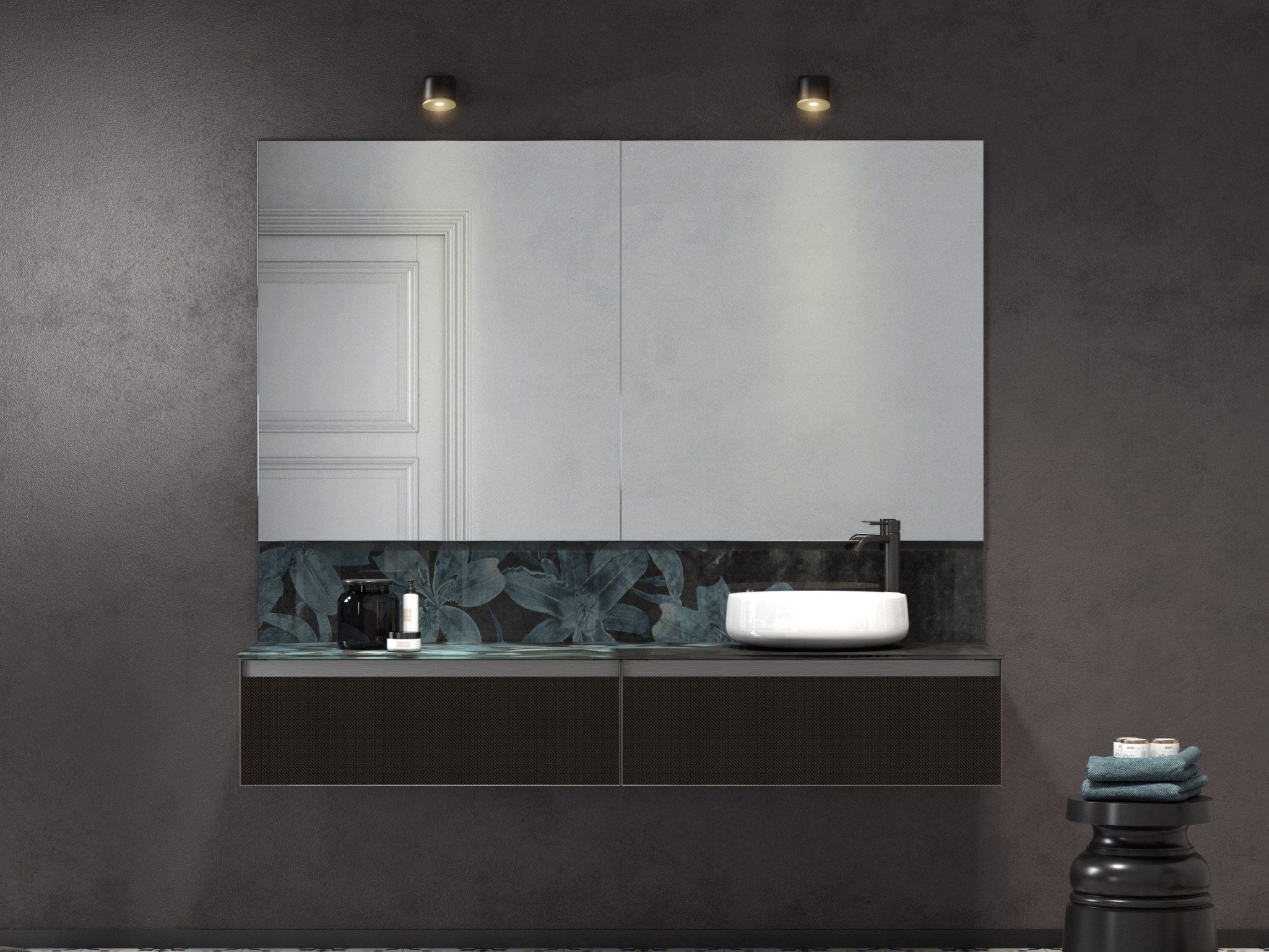 Шкаф для раковины Laminam® с выдвижными ящиками ARTELINEA +SKIN ARCH-00071817