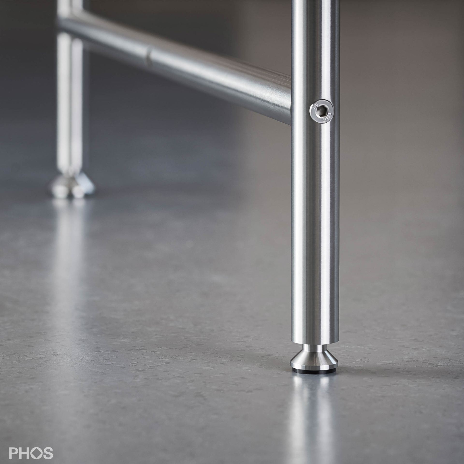 MF20-10Set4 Набор из 4 конических мебельных ножек ø20 мм со шпилькой с резьбой М6 PHOS  - Вид №1