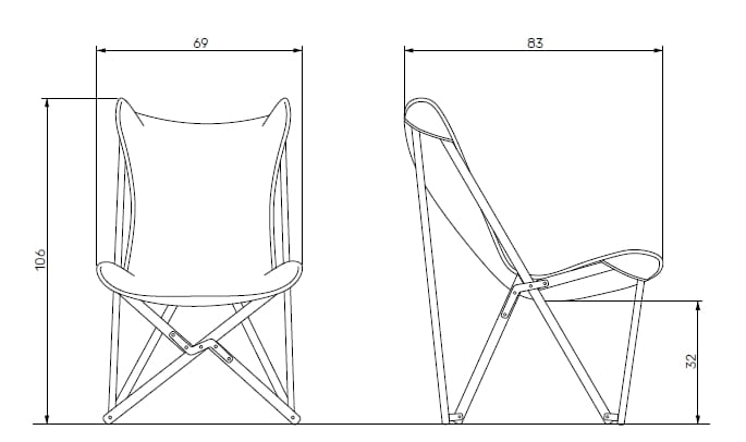 Ясень складной садовый стул Telami герцогский ARCH-00024444 - Вид №4