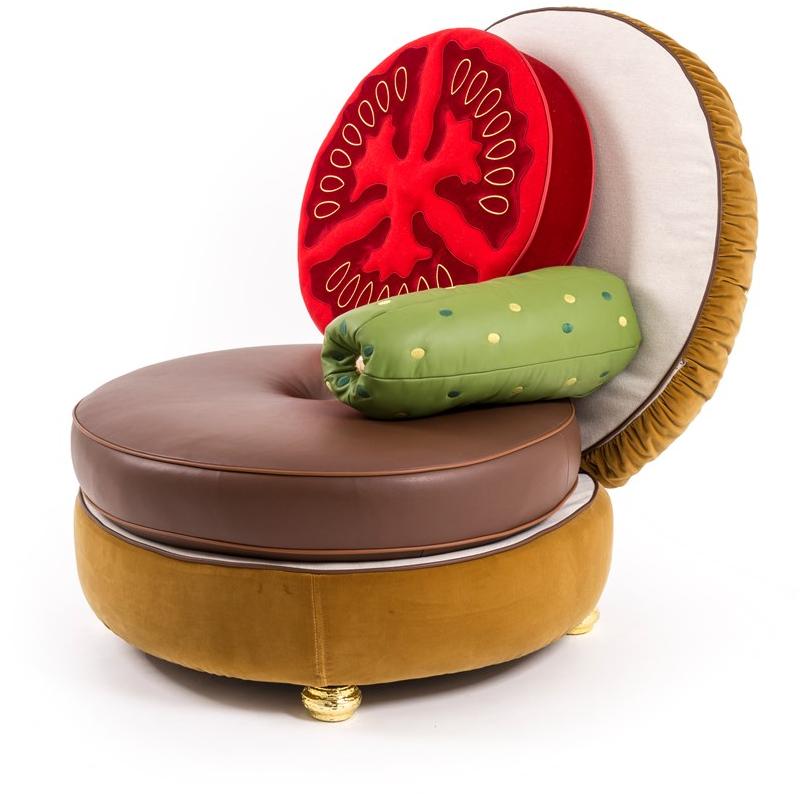 Seletti Кресло с тканевой обивкой Hot dog sofa & burger chair sun-id-1387951 - Вид №2