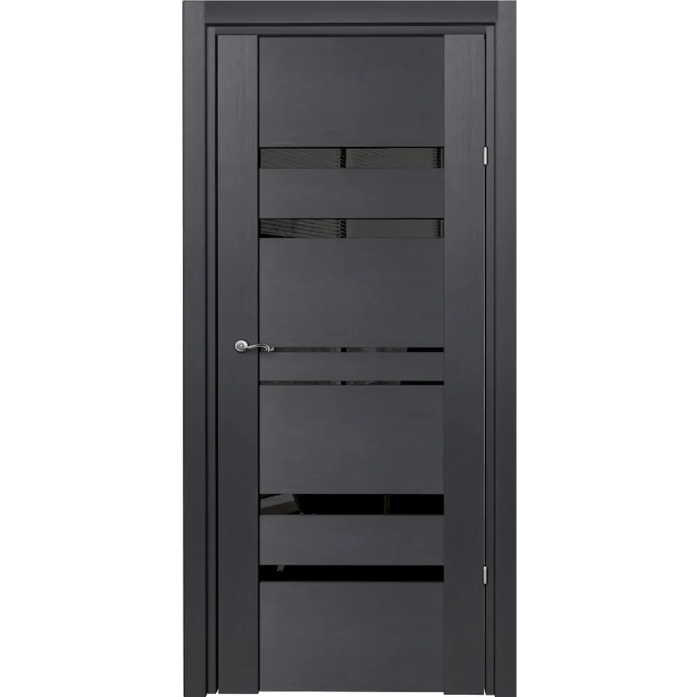 Дверь межкомнатная Artens Велдон глухая Hardflex цвет грей 60x200 см (c замком и петлями) 82401479 STLM-2064942 