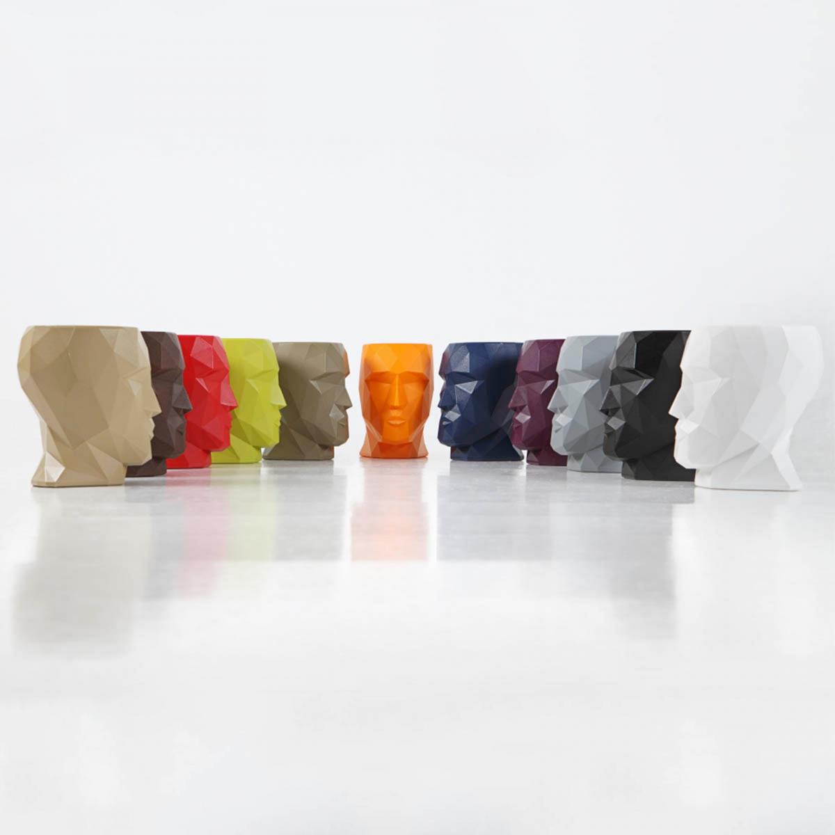 070217 Табурет матовый оранжевый Vondom Adan - Вид №1