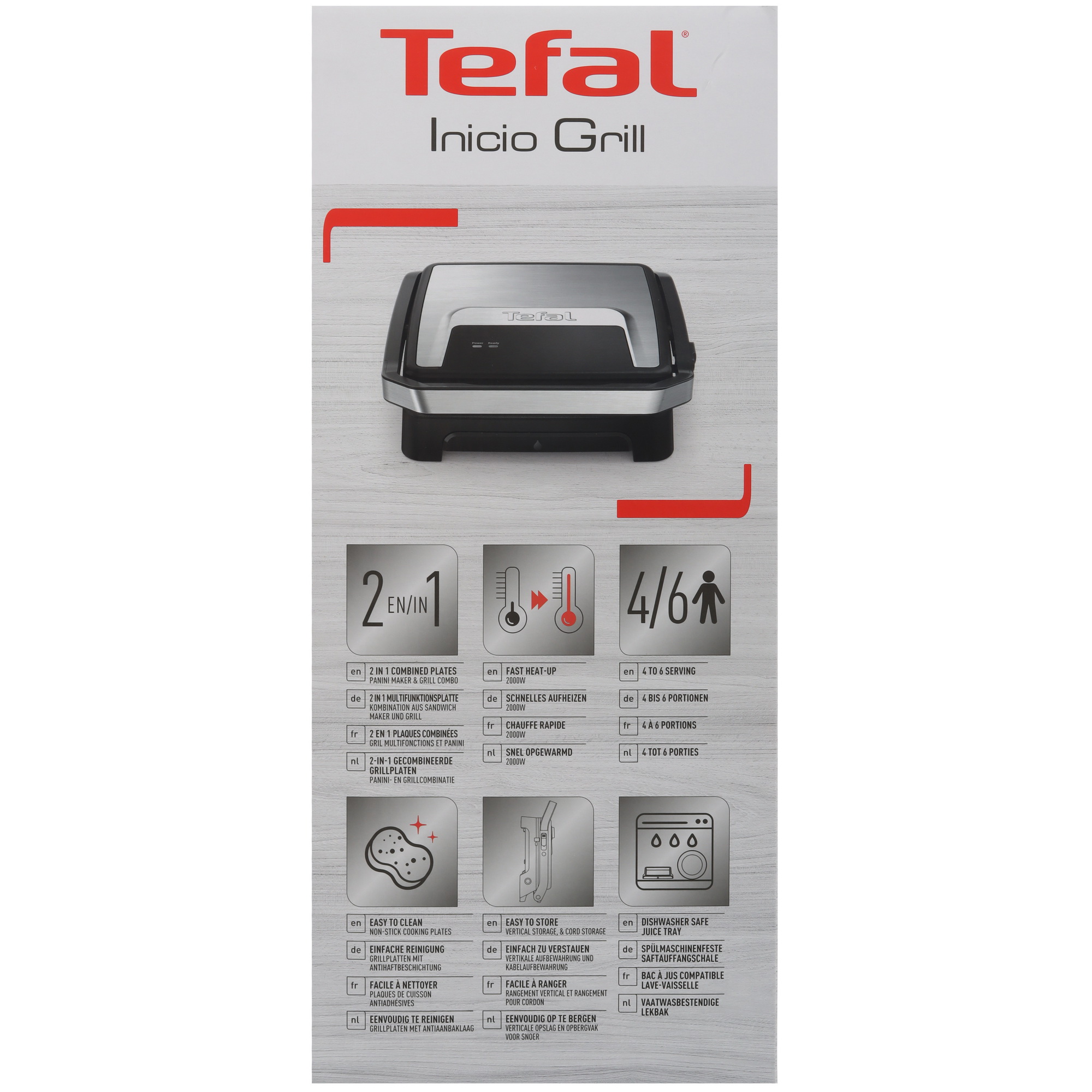 9238424 Гриль Tefal Inicio GC271D10 черный STDN-0103421 - Вид №7