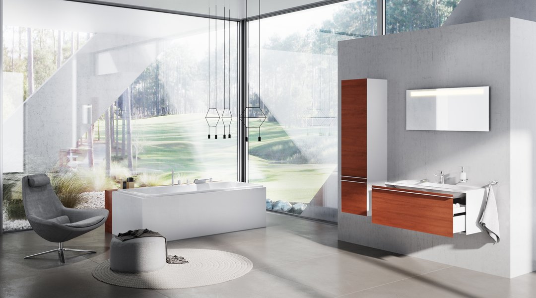 Тумба под умывальник SD 800 Clear белая/белая Ravak X000000757 - Вид №6