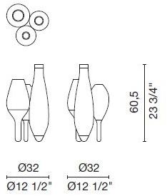 Cappellini Керамическая ваза  Po_0803  - Вид №4