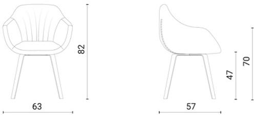 Ozzio Italia Мягкое кресло с подлокотниками  S452  - Вид №8