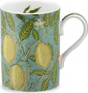 10570963 Royal Worcester Кружка Royal Worcester "Моррис и Ко.Фрукты" 350мл (синяя) Фарфор костяной