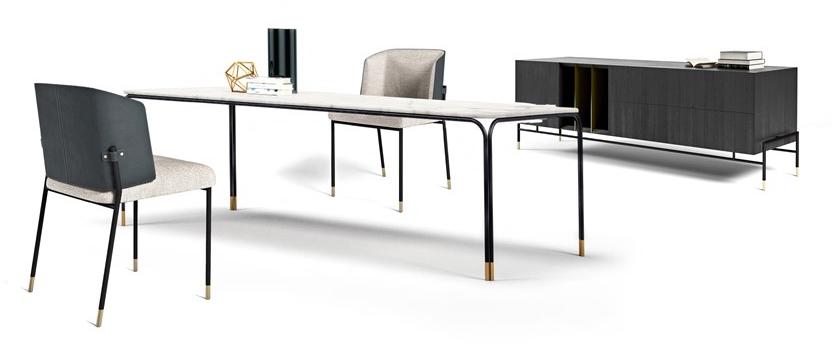 Aston Martin Квадратный обеденный стол из каррарского мрамора sun-id-1394753 - Вид №2