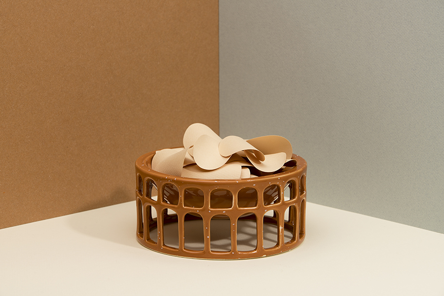 Миска сервировочная керамическая Hestia оранжевая Doiy DYHESBOTE - Вид №2