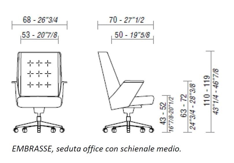 Кожаное офисное кресло ESTEL GROUP Embrasse ARCH-00071570 - Вид №5
