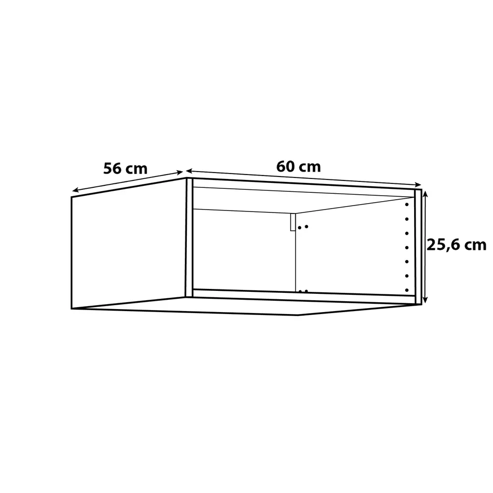 Навесной каркас DELINIA ID для кухонного шкафа 60х25.6х56 см белый 82817000 STLM-1521276 - Вид №5